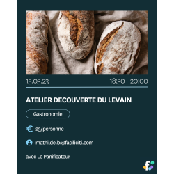 Atelier découverte du levain